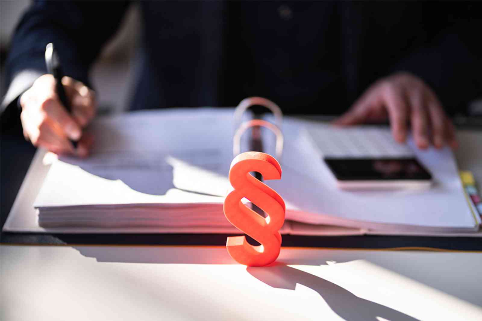 Mappe mit Paragraph Symbol